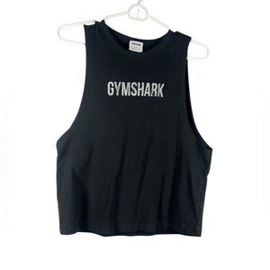 Gymshark High Neck Long Crop Tank Top Small